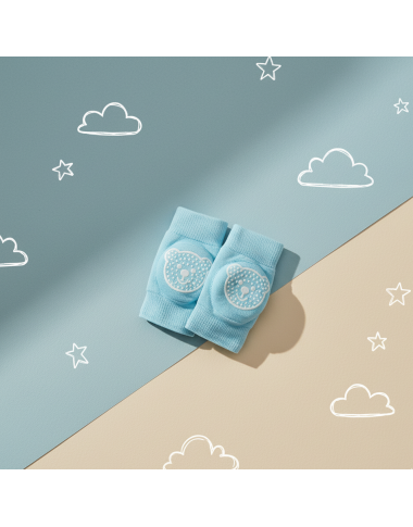 bebe maman mycey genouillere bleu protection genou baby mam