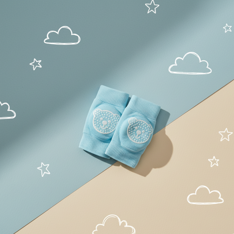 bebe maman mycey genouillere bleu protection genou baby mam