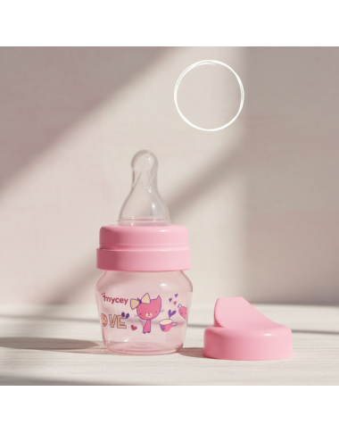 bebe maman mycey micro biberon 30ML plastique rose baby mam