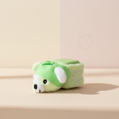 Peluche BOBO l'Ours | Compagnon de Sommeil Bébé | Babymam