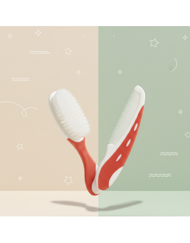 Set Brosse et Peigne Tigex | Doux & Ergonomique | Babymam