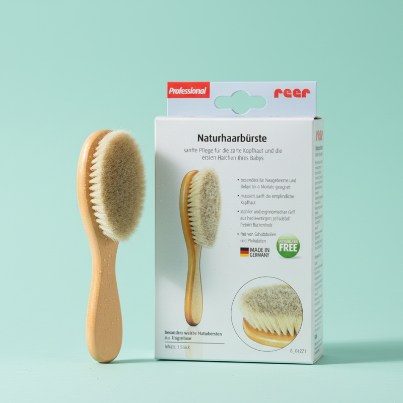 Brosse en bois bébé — BabyMam