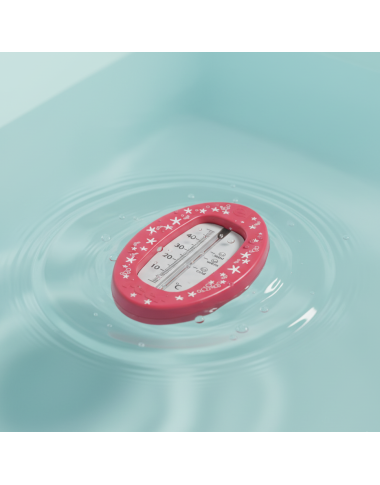 Thermomètre bain framboise REER — BabyMam