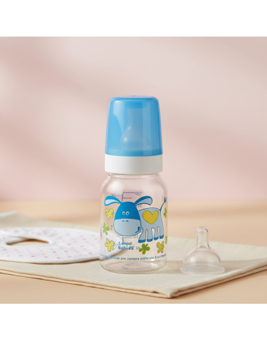 bebe maman canpol babies biberon plastique 120ML bleu baby mam