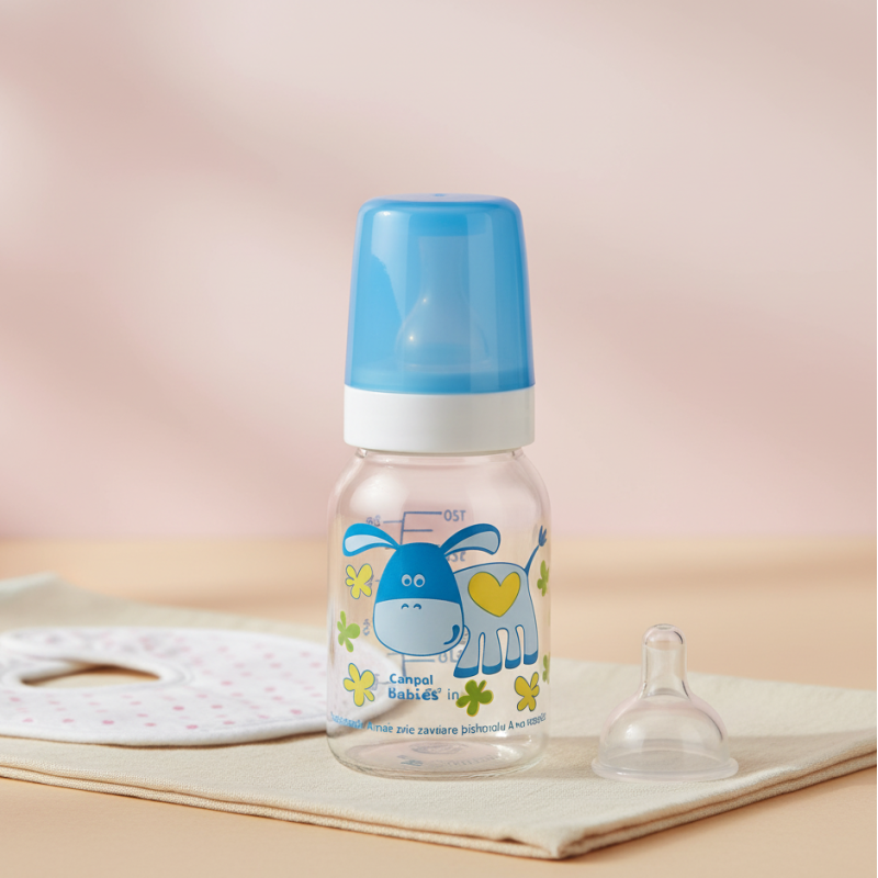 bebe maman canpol babies biberon plastique 120ML bleu baby mam