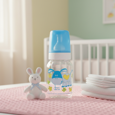 Biberon Plastique Bleu Canpol Babies 120ml | Premium | Babymam