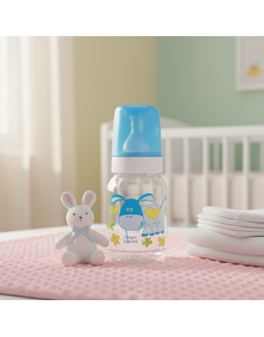 Biberon Plastique Bleu Canpol Babies 120ml | Premium | Babymam