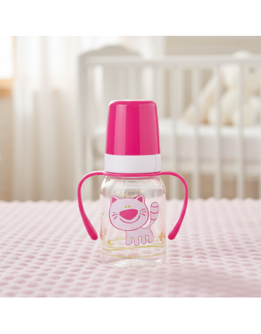 bebe maman canpol babies biberon avec ance 120ML plastique rose baby mam