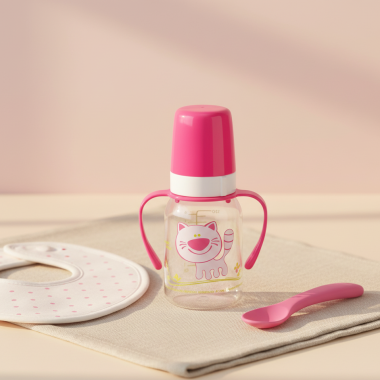 Biberon avec Anses Canpol Babies 120ml Rose | Babymam