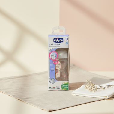 Biberon Chicco Well-Being verre 150 ml — BabyMam