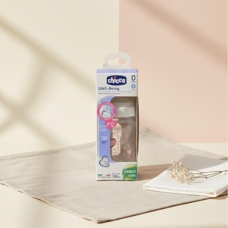 Biberon Chicco Well-Being verre 150 ml — BabyMam