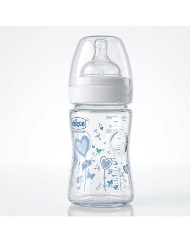 Biberon verre 150ml Nouveau-ne | Tetine silicone - BabyMam