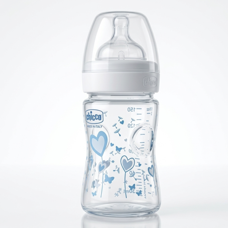 bebe maman chicco bibebron verre 150ML tetine selicone nouveau ne lait baby mam anti colique