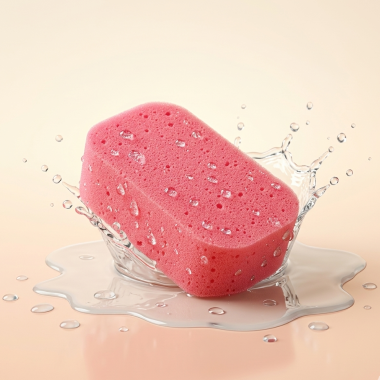 bebe maman canpol babies eponge bain douche rose baby mam