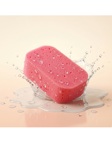 bebe maman canpol babies eponge bain douche rose baby mam