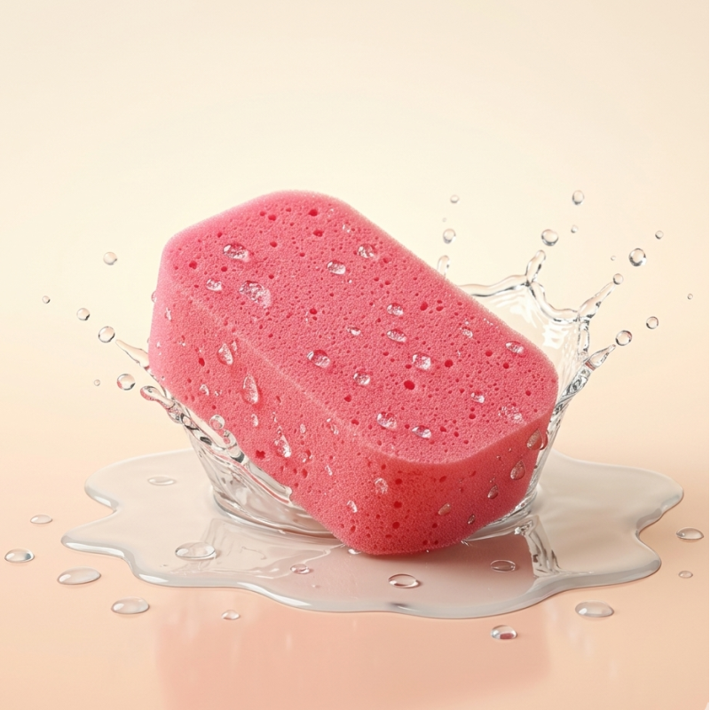 bebe maman canpol babies eponge bain douche rose baby mam