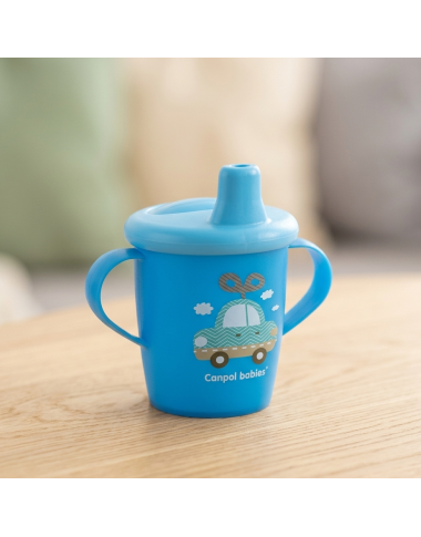 Gobelet anti-renversement Canpol Haberman 250 ml pour bébé en Tunisie – Facile à tenir et hygiénique