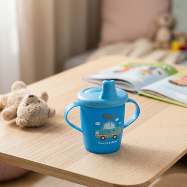 Tasse d'Apprentissage Canpol Babies Bleu | Bec Souple | Babymam