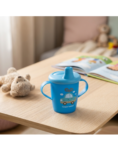Tasse d'Apprentissage Canpol Babies Bleu | Bec Souple | Babymam