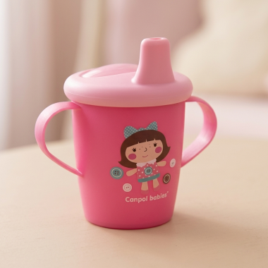 bebe maman canpol babies tasse avec ance lait jus eau rose baby mam