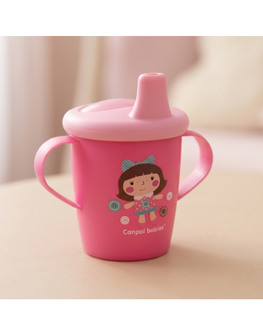 bebe maman canpol babies tasse avec ance lait jus eau rose baby mam
