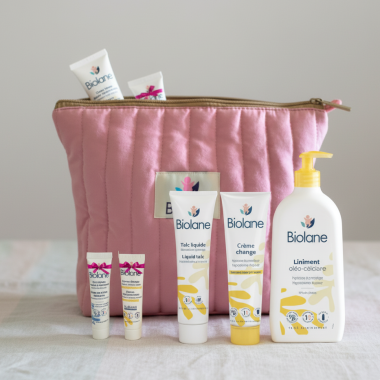Trousse de Change Biolane Rose : Coffret Complet Soins Bébé en Tunisie