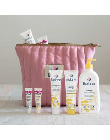 Trousse de Change Biolane Rose : Coffret Complet Soins Bébé en Tunisie