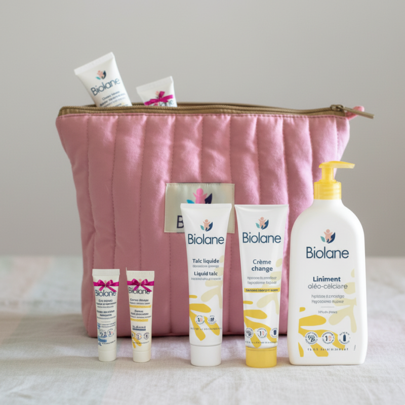 Trousse de Change Biolane Rose : Coffret Complet Soins Bébé en Tunisie