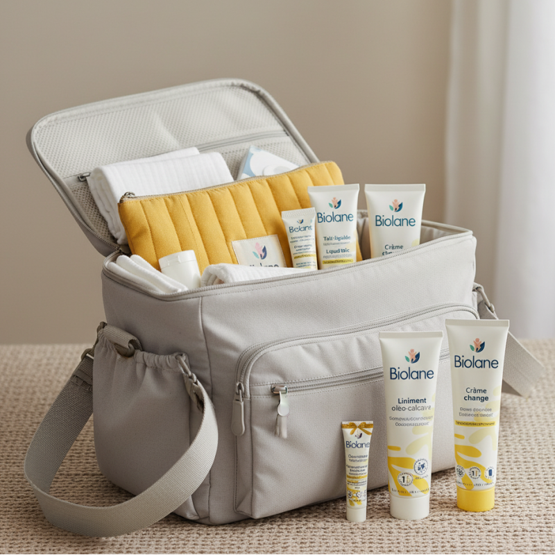 Trousse Kit Change Biolane Jaune Unisexe | Babymam