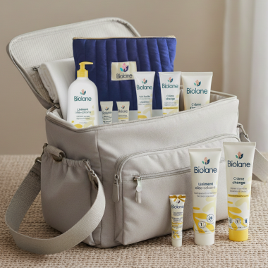 Trousse de Change Biolane Bleue : Le Kit Complet Soins Bébé (Vente en Tunisie)