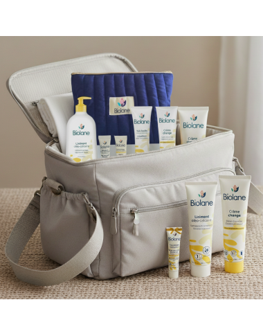 Trousse de Change Biolane Bleue : Le Kit Complet Soins Bébé (Vente en Tunisie)