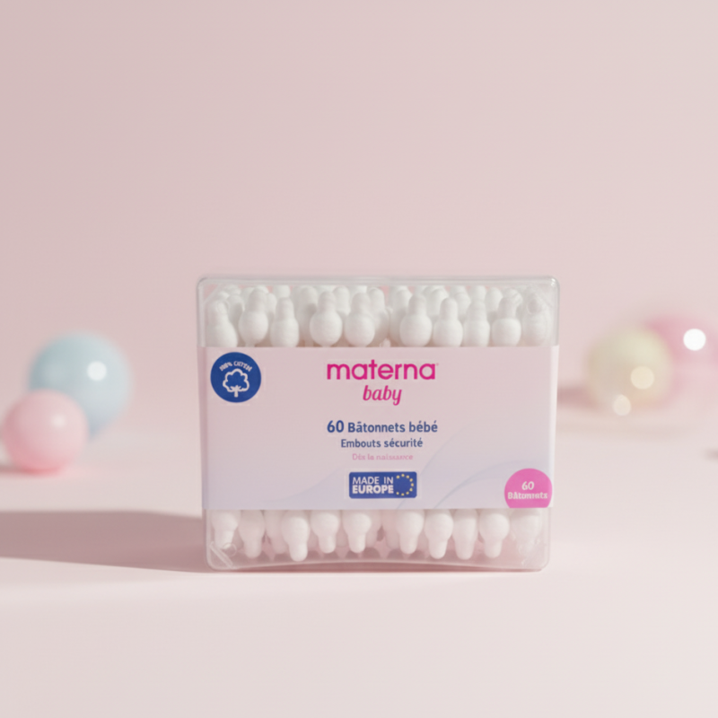 Bâtonnets Coton Materna – Nettoyage Doux et Sécurisé pour Bébé — BabyMam
