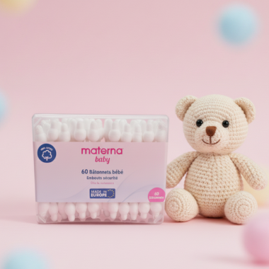 Bâtonnets Coton Materna Sécurité pour Bébé | Babymam