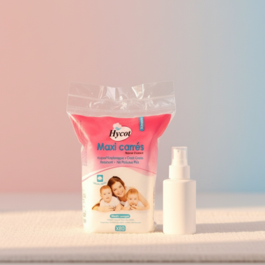 Carrés de Coton Hycot (80 pcs) | Douceur Naturelle | Babymam