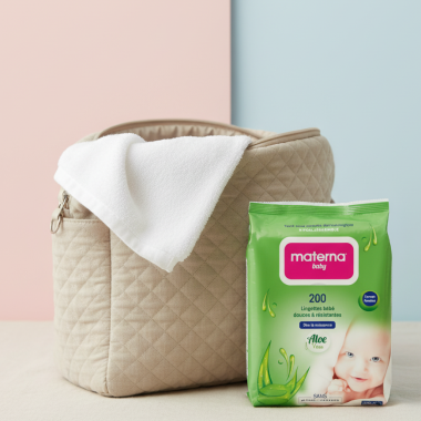 Lingettes Bébé Materna (x200) - Douceur & Propreté | Babymam