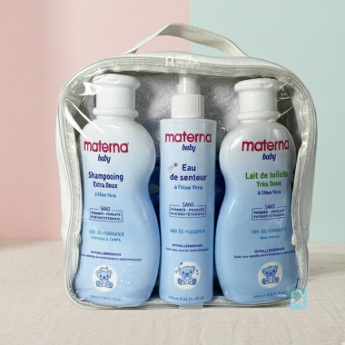 Trousse Bébé Materna : Le Coffret de Soins complet pour Nouveau-né en Tunisie