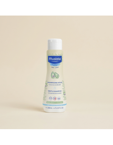 bebe maman MUSTELA SHAMPOOING DOUX 200ML cheveu corps douche bain baby mam