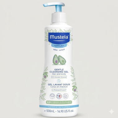 bebe maman mustela gel lavant 500ml cheveu corps douche bain baby mam