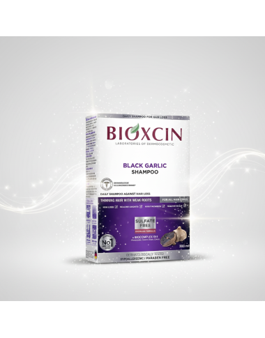Bioxcin Black Garlic Shampoo (300 ml) : Anti-Chute à l'Ail Noir en Tunisie