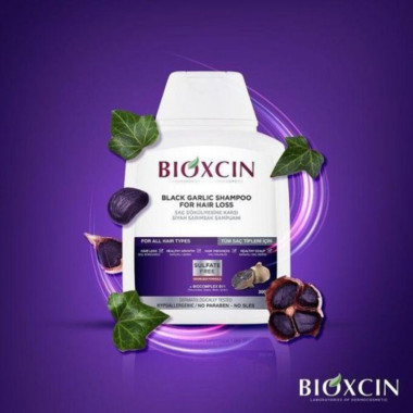 Bioxcine Shampoing à l'Ail Noir Anti-Chute (300ml) | Babymam