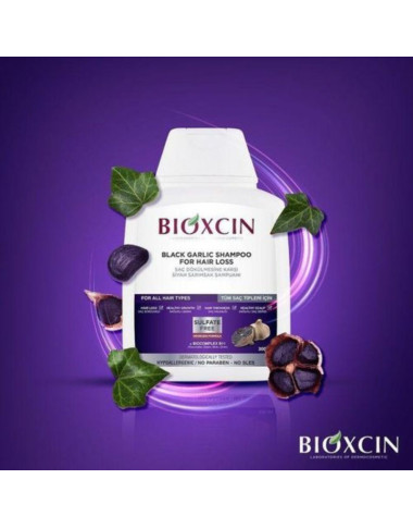 Bioxcine Shampoing à l'Ail Noir Anti-Chute (300ml) | Babymam