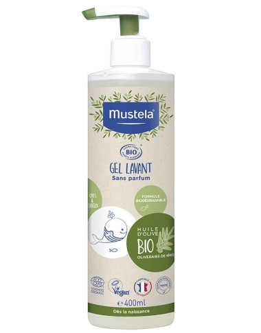 MUSTELA BIO GEL LAVANT CHEVEUX ET CORPS 400ML