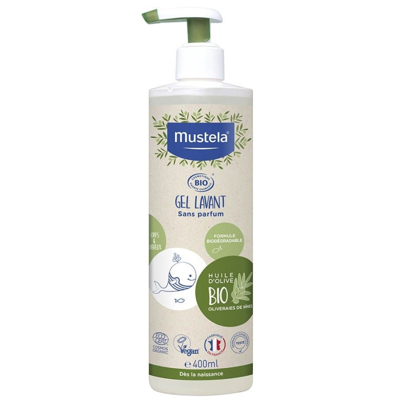 MUSTELA BIO GEL LAVANT CHEVEUX ET CORPS 400ML