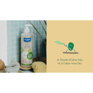 MUSTELA BIO GEL LAVANT CHEVEUX ET CORPS 400ML