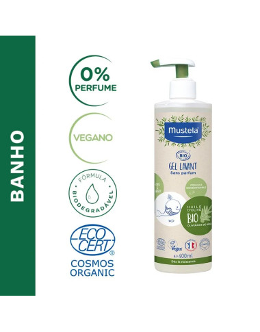 MUSTELA BIO GEL LAVANT CHEVEUX ET CORPS 400ML