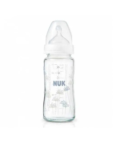 NUK BIBERON EN VERRE FIRST CHOICE 0-6 MOIS 240ML