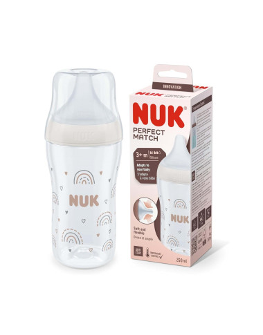 NUK BIBERON PERFECT MATCH EN PLASTIQUE 260ML