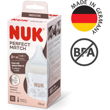 NUK BIBERON PERFECT MATCH EN PLASTIQUE 150ML