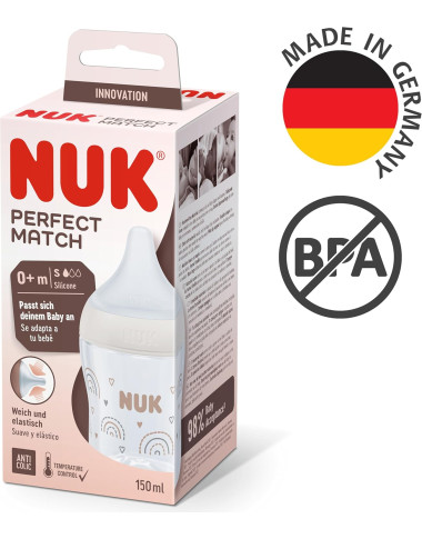 NUK BIBERON PERFECT MATCH EN PLASTIQUE 150ML