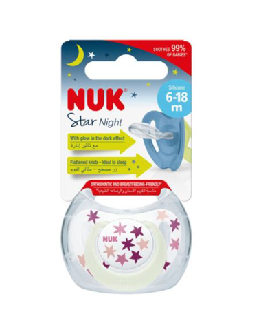NUK SUCETTE STAR NIGHT 6-18M
